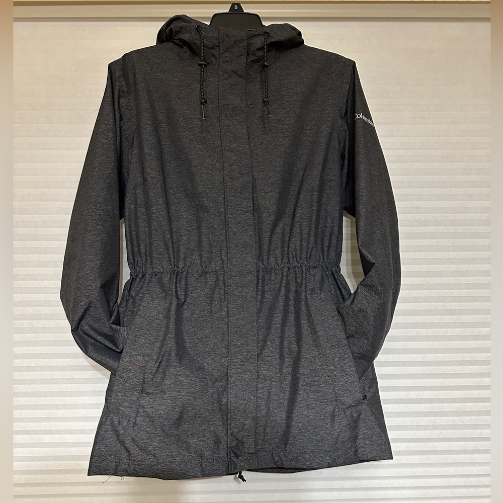 Columbia Charcoal Water-Resistant Rain Jacket